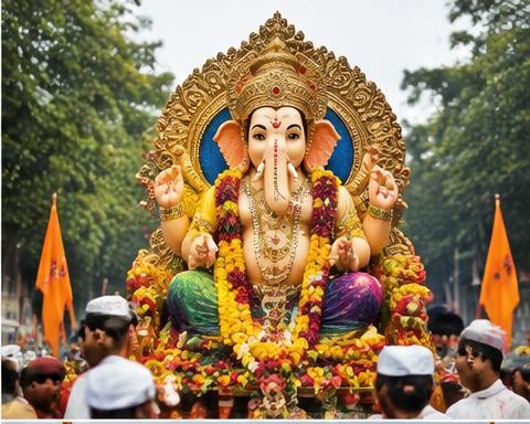 Ganesh Chaturthi celebration