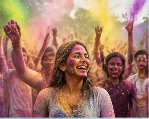 Holi celebration